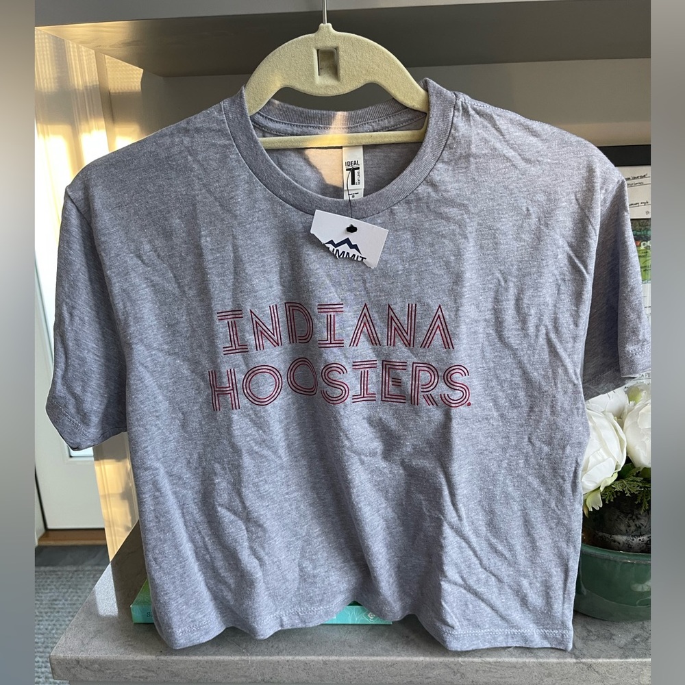 Indiana Hoosiers Cropped Tee – IU NCAA Game Day Crop Top, Size S (NWT)